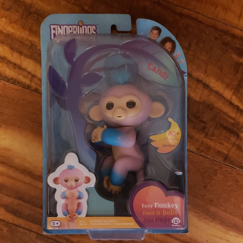 Baby Monkey Toy - Purple and Blue